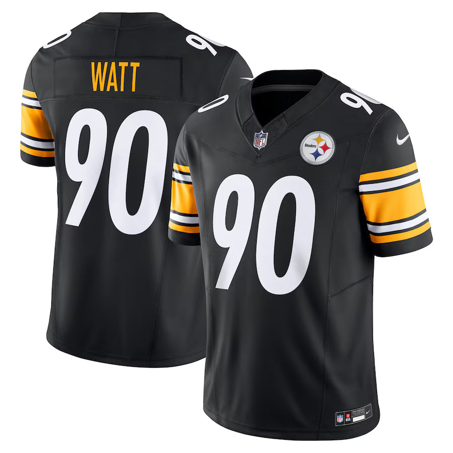 T.J. Watt Pittsburgh Steelers Jersey - Black football jersey product view 1
