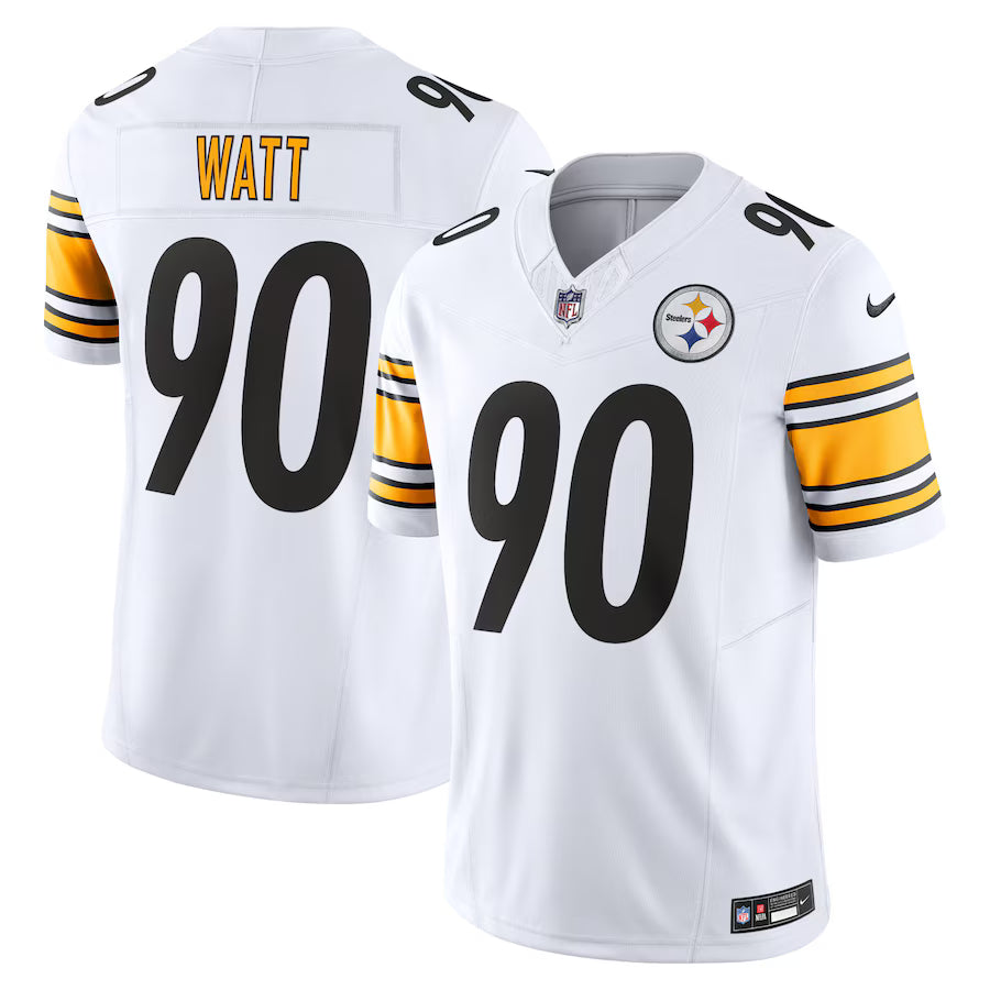 T.J. Watt Pittsburgh Steelers Jersey - White football jersey product view 1