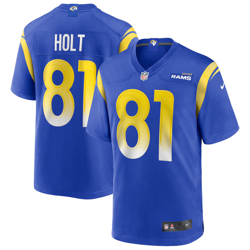 Torry Holt Los Angeles Rams Retired Player Jersey - Royal football jersey product view 1