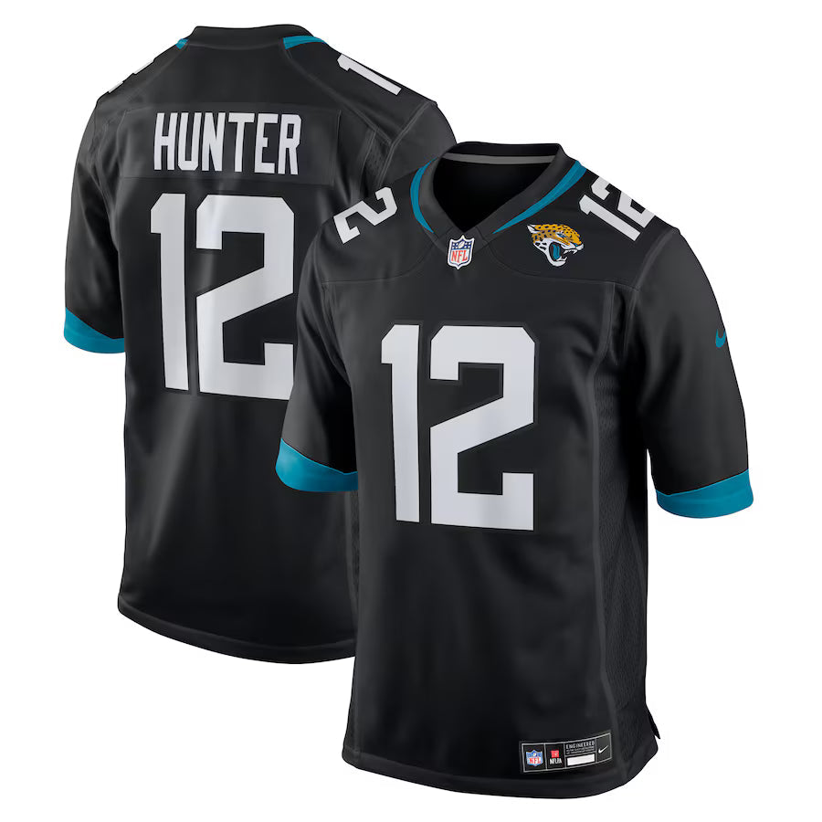 Travis Hunter Jacksonville Jaguars 2025 NFL Draft First Round Pick Alternate Jersey - Black football jersey product view 1