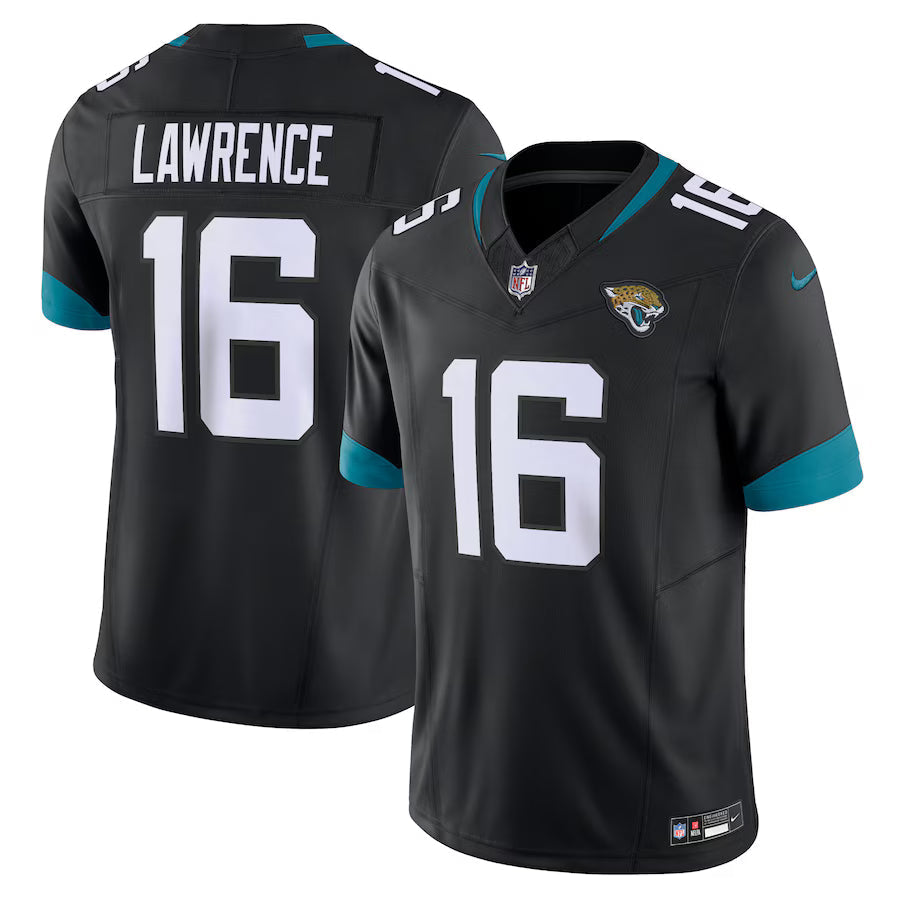 Trevor Lawrence Jacksonville Jaguars Jersey - Black football jersey product view 1