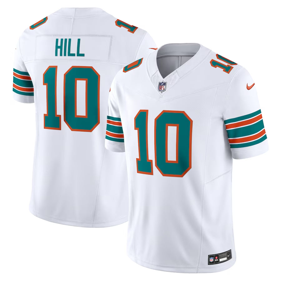 Tyreek Hill Miami Dolphins Jersey - White football jersey product view 1
