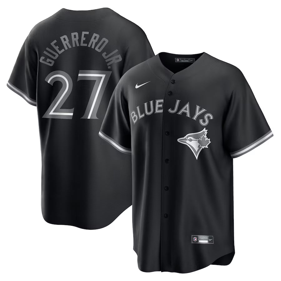 Vladimir Guerrero Jr. Toronto Blue Jays Jersey - Black baseball jersey product view 1