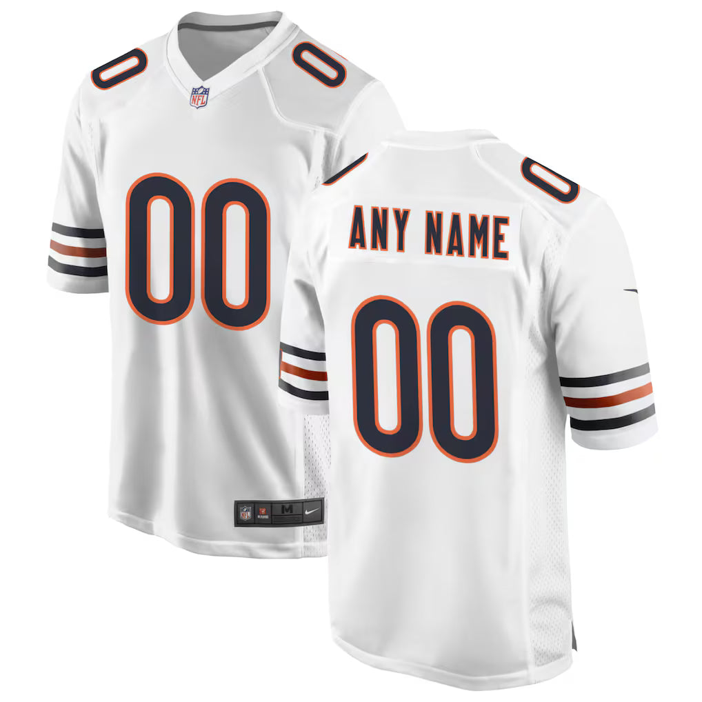 Custom Chicago Bears Jersey - White football jersey product view 1