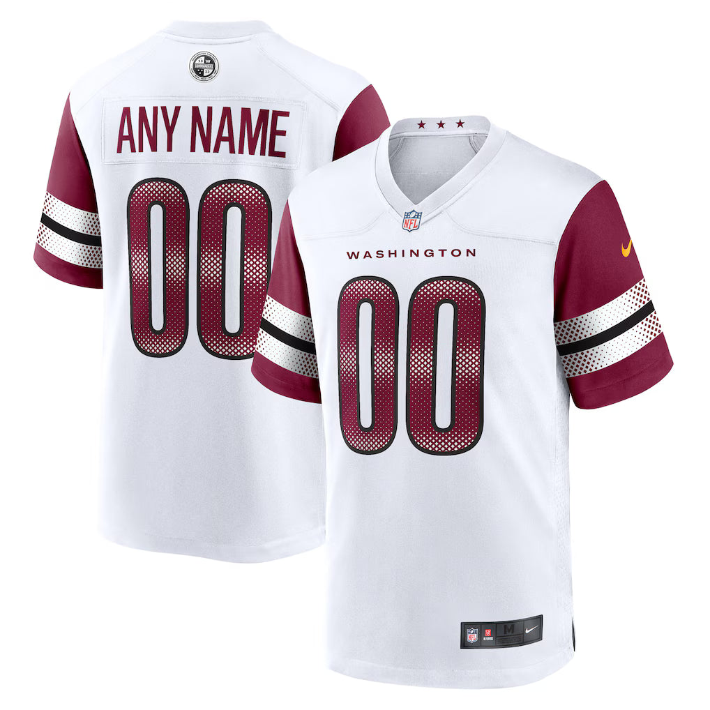Custom Washington Commanders Jersey - White football jersey product view 1