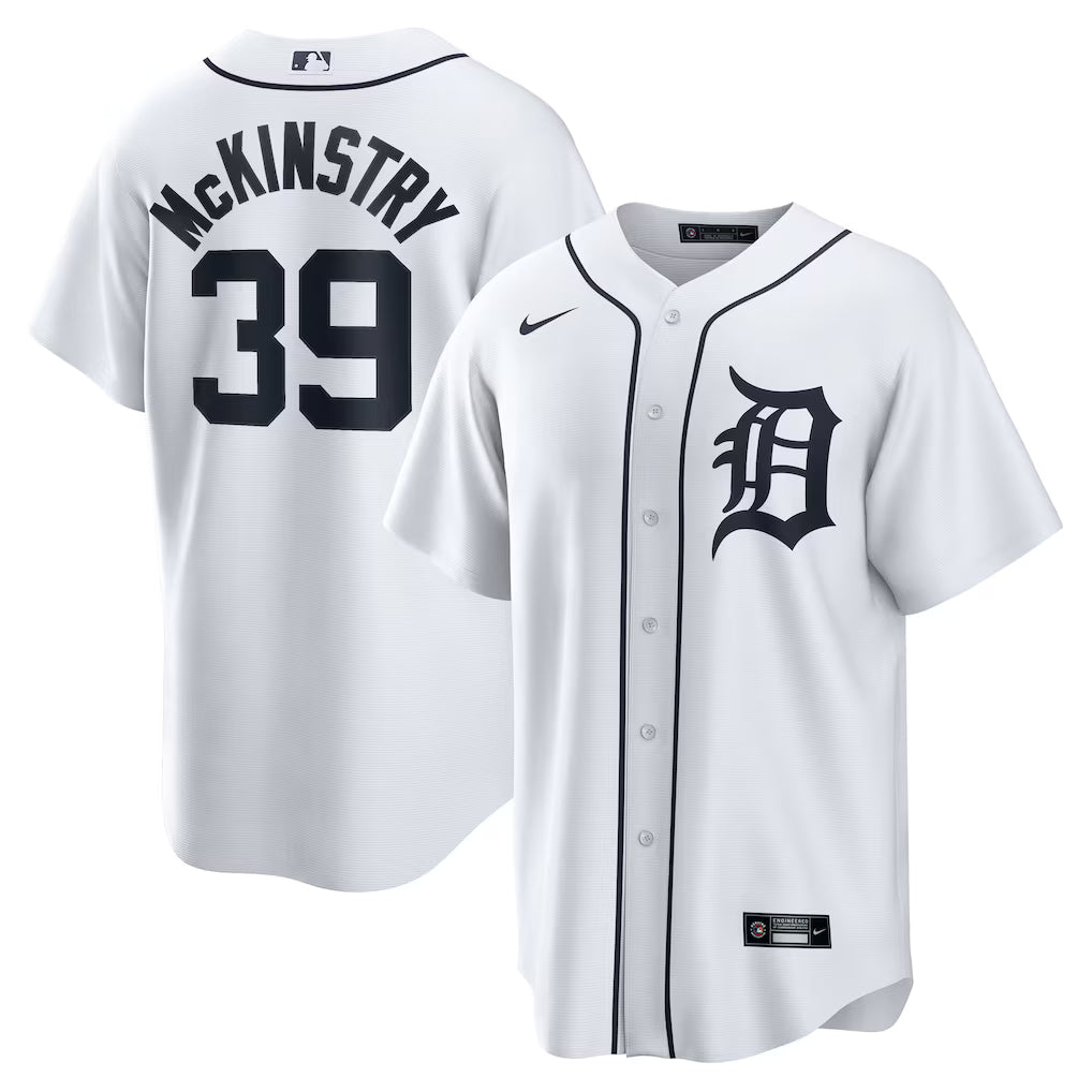 Zach McKinstry Detroit Tigers Home Jersey - White baseball jersey product view 1