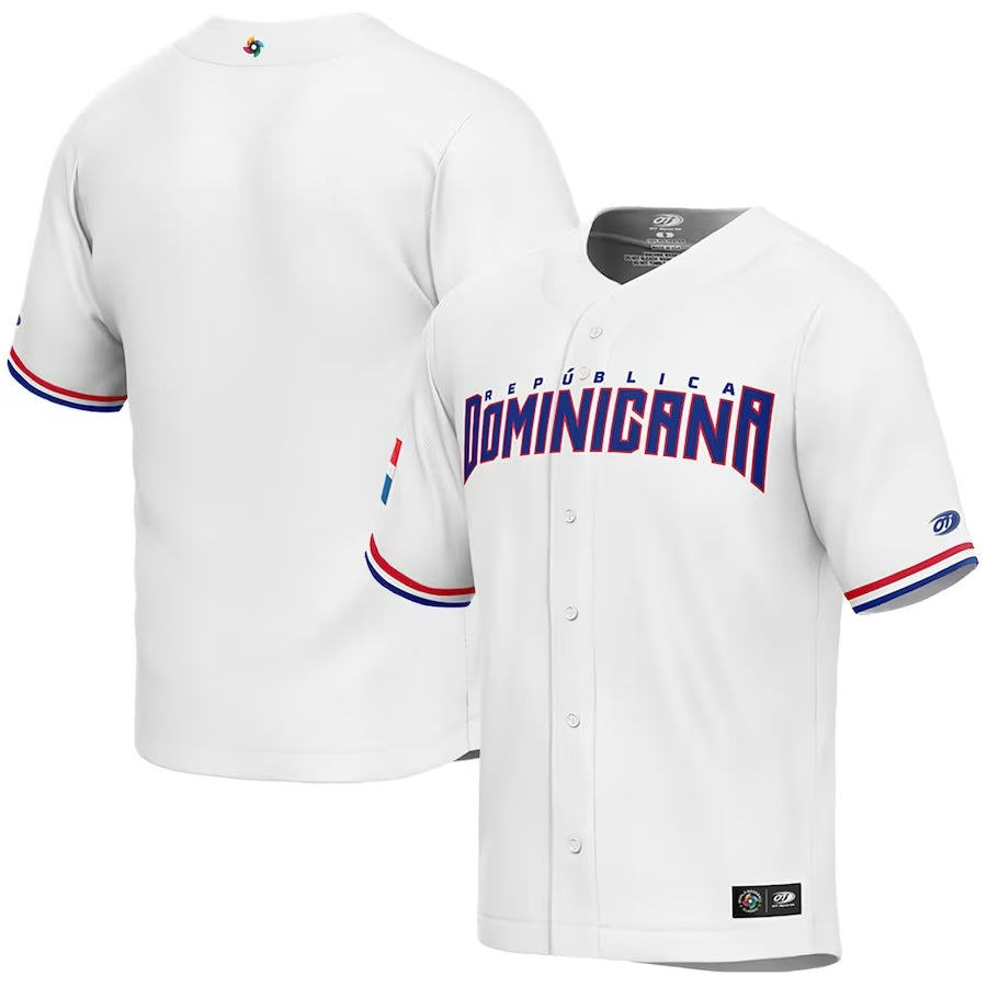 Custom Team Dominican Republic World Baseball Classic 2023 Jersey baseball jersey product view 1