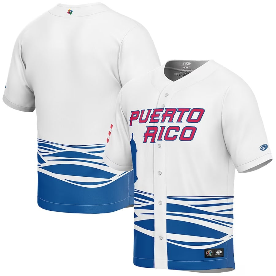 Custom Team Puerto Rico World Baseball Classic 2023 Jersey baseball jersey product view 1