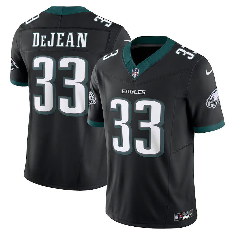 Cooper DeJean Philadelphia Eagles Jersey - Black football jersey product view 1