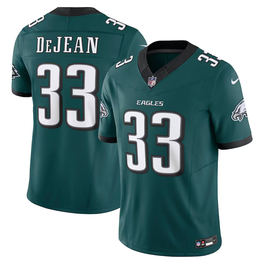 Cooper DeJean Philadelphia Eagles Jersey - Midnight Green football jersey product view 1