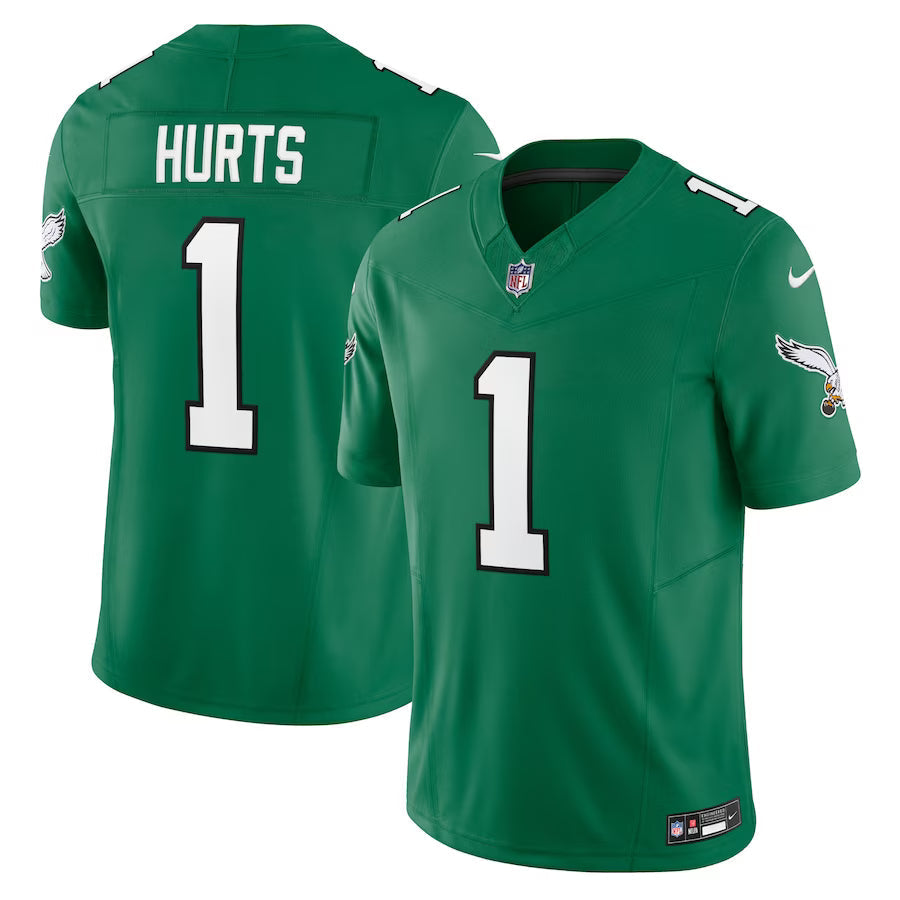Jalen Hurts Philadelphia Eagles Jersey - Kelly Green football jersey product view 1