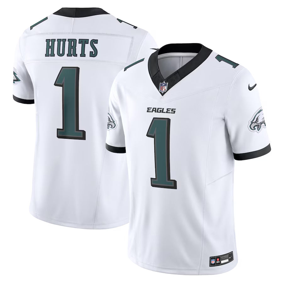 Jalen Hurts Philadelphia Eagles Jersey - White football jersey product view 1