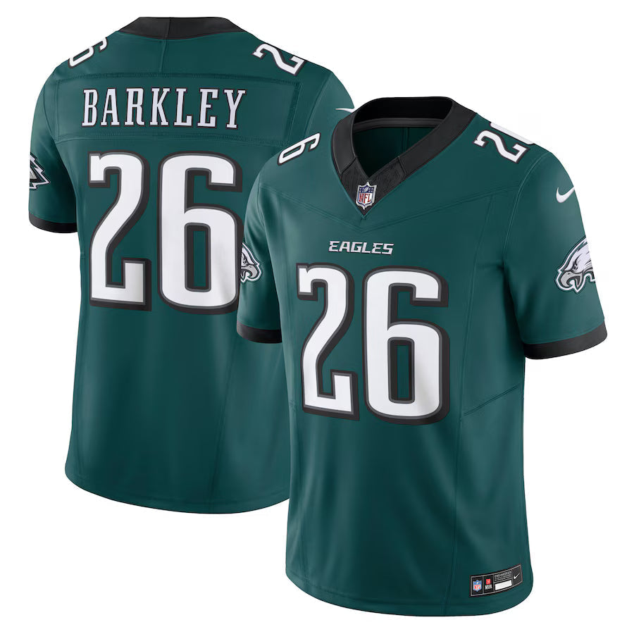 Saquon Barkley Philadelphia Eagles Jersey - Midnight Green football jersey product view 1