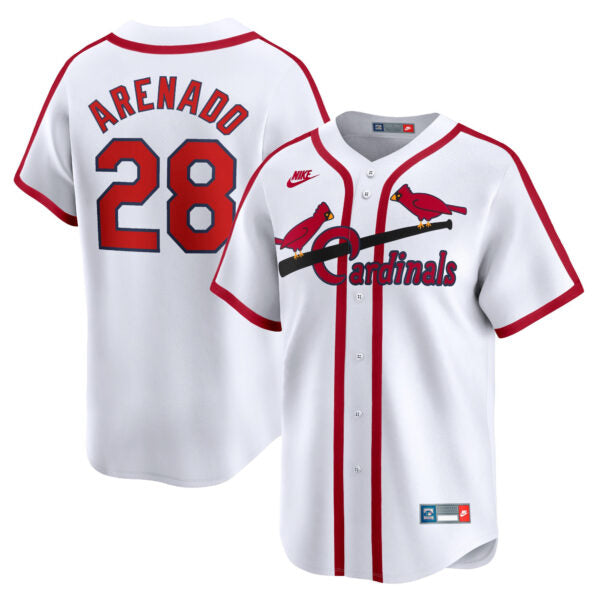 Nolan Arenado St. Louis Cardinals Cooperstown Collection Jersey - White baseball jersey product view 1