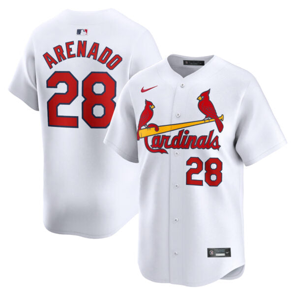 Nolan Arenado St. Louis Cardinals Home Limited Jersey - White baseball jersey product view 1