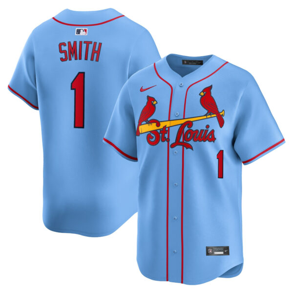 Ozzie Smith St. Louis Cardinals Alternate Limited Jersey - Light Blue baseball jersey product view 1