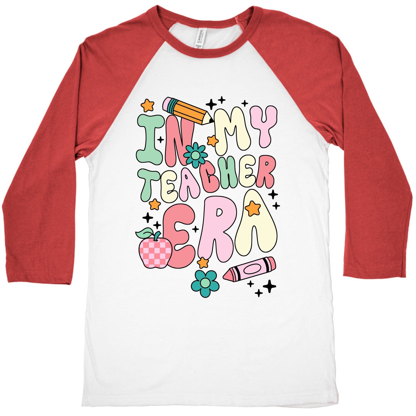 In My Teacher Era Baseball - Adult & Kids T-Shirts, Sweatshirts & Hoodies apparel design preview 1