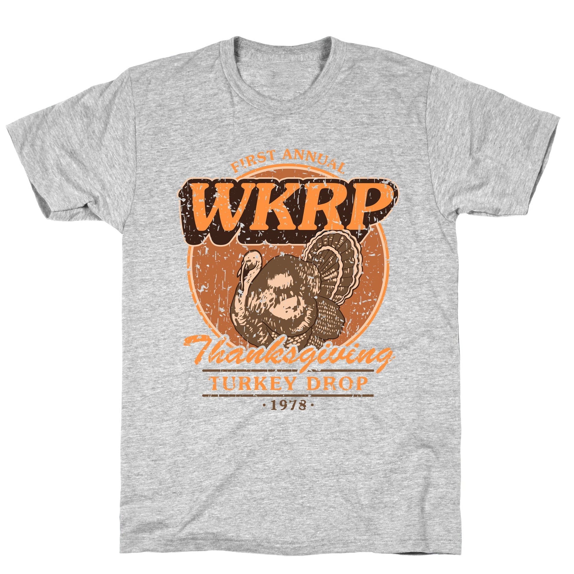 WKRP Turkey Drop - Adult & Kids T-Shirts, Sweatshirts & Hoodies apparel design preview 1