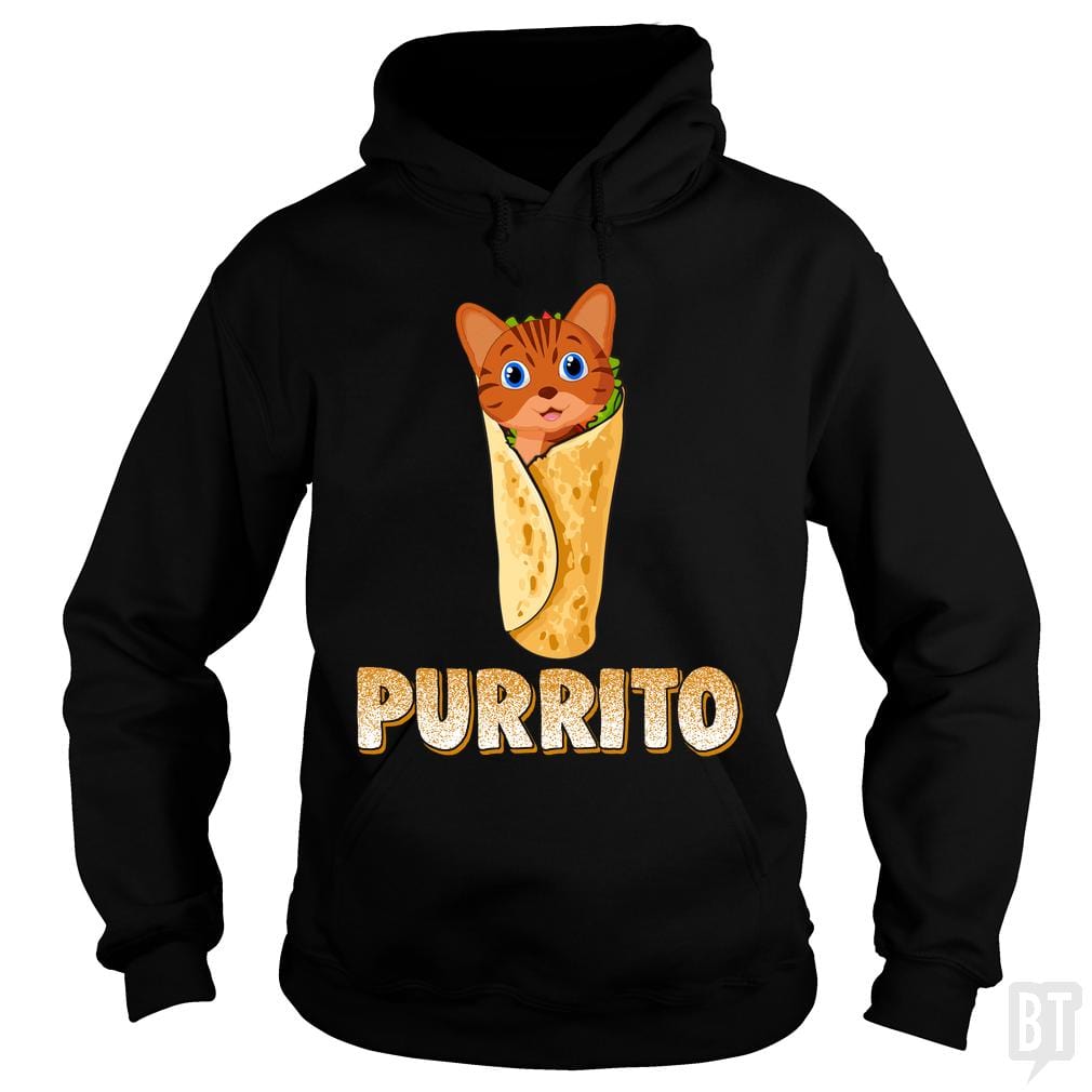 Purrito Cat - Adult & Kids T-Shirts, Sweatshirts & Hoodies apparel design preview 1