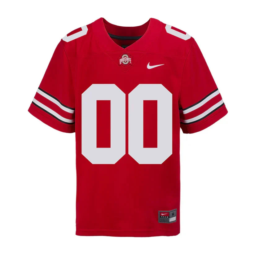 Custom Ohio States Buckeyes Jersey - Red sports jersey product view 2