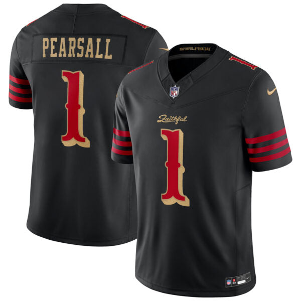 Ricky Pearsall San Francisco 49ers 2025 Rivalries Collection Jersey - Black football jersey product view 1