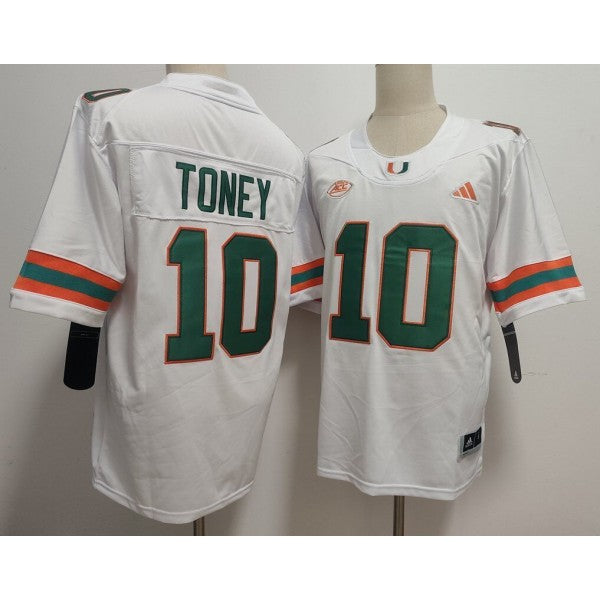 Malachi Toney Miami Hurricanes Jersey - White hockey jersey product view 1
