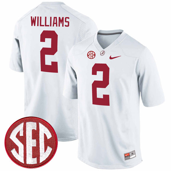 Ryan Williams Alabama Crimson Tide Jersey - White sports jersey product view 1