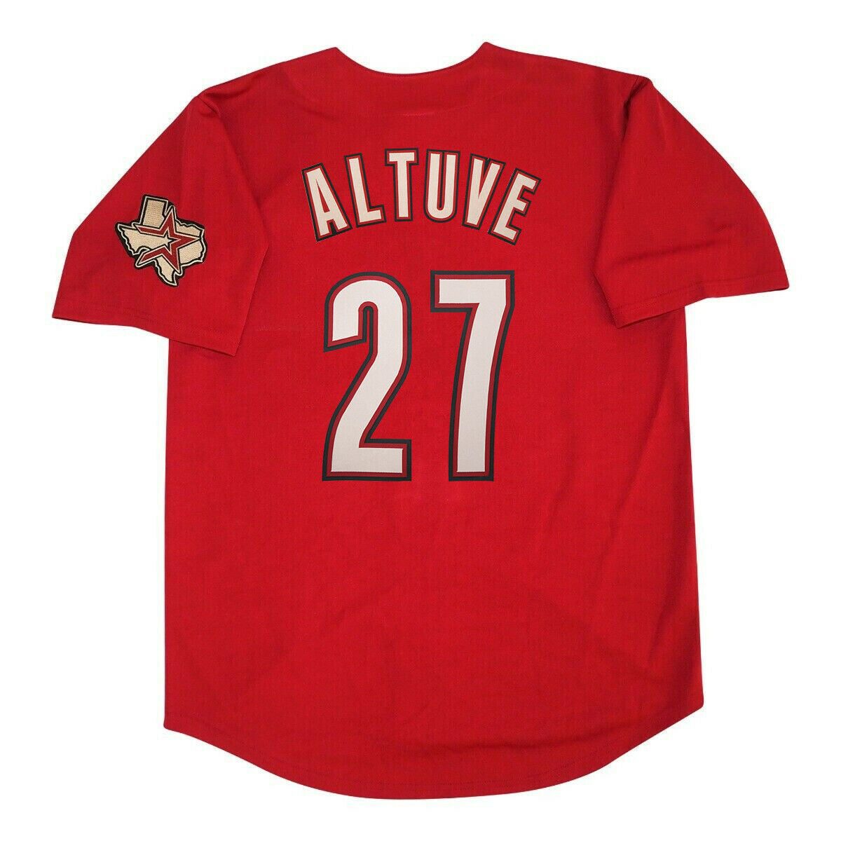 Jose Altuve 2012 Houston Astros Red Men's Jersey baseball jersey product view 1