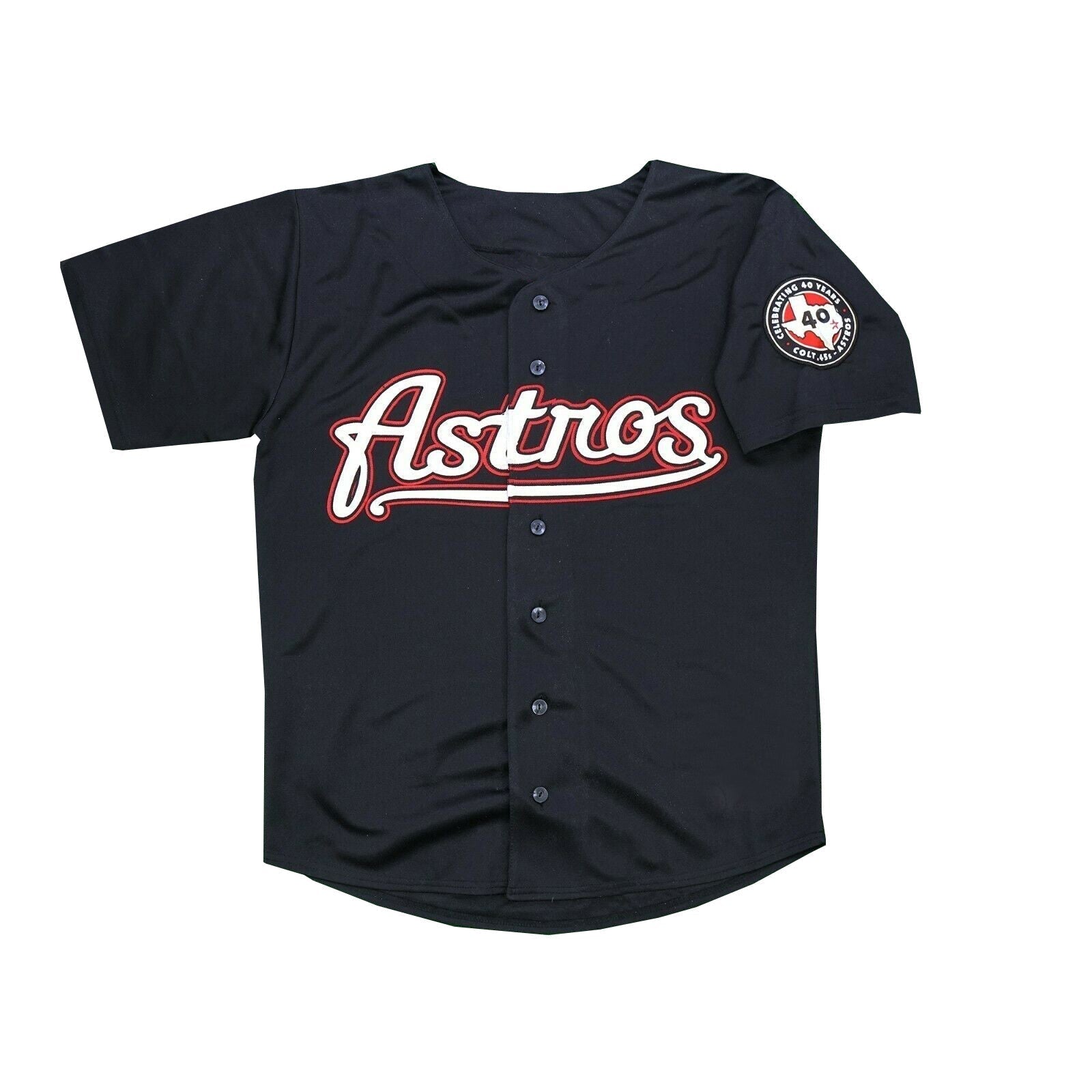 Custom Houston Astros 2012 Black Men's Jersey Stitched baseball jersey product view 2