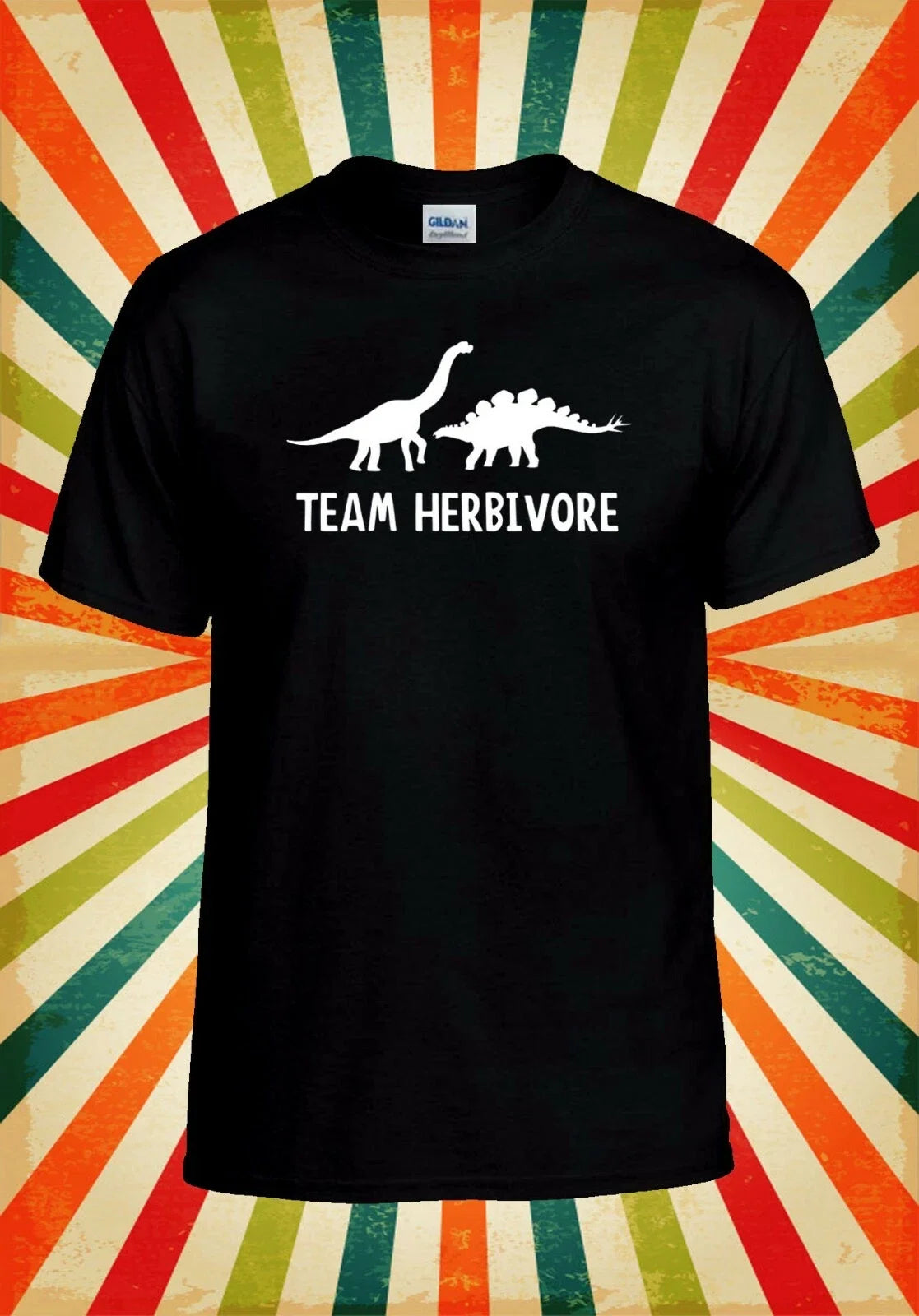 Team Herbivore Vegan Dinosaur Funny Men Women Vest - Adult & Kids T-Shirts, Sweatshirts & Hoodies apparel design preview 1