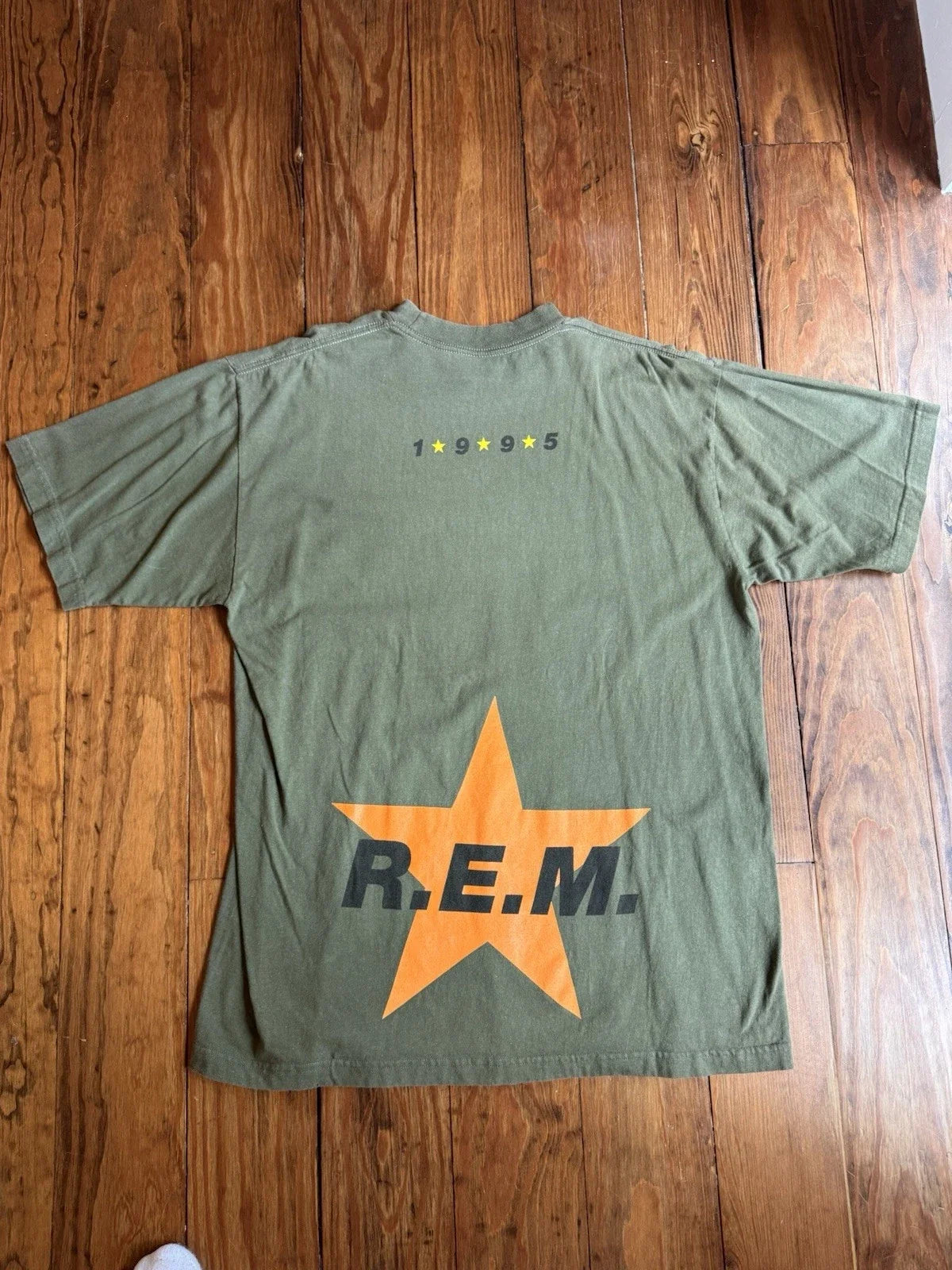 Vtg 90's REM 1995 Monster Tour XL - Adult & Kids T-Shirts, Sweatshirts & Hoodies apparel design preview 1
