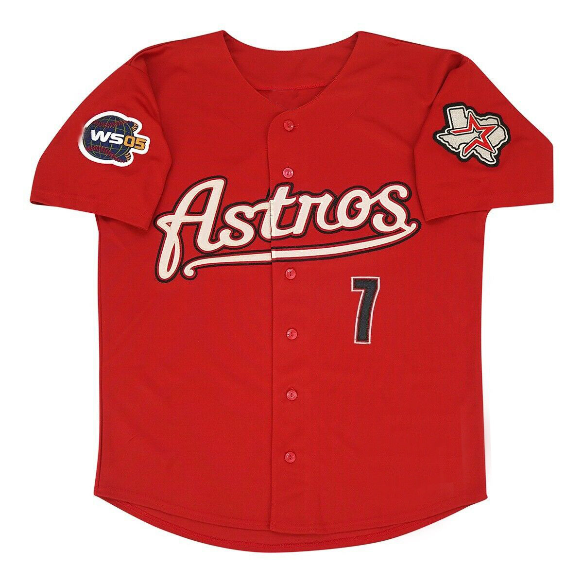 Craig Biggio 2012 Houston Astros Red Men's Jersey baseball jersey product view 2
