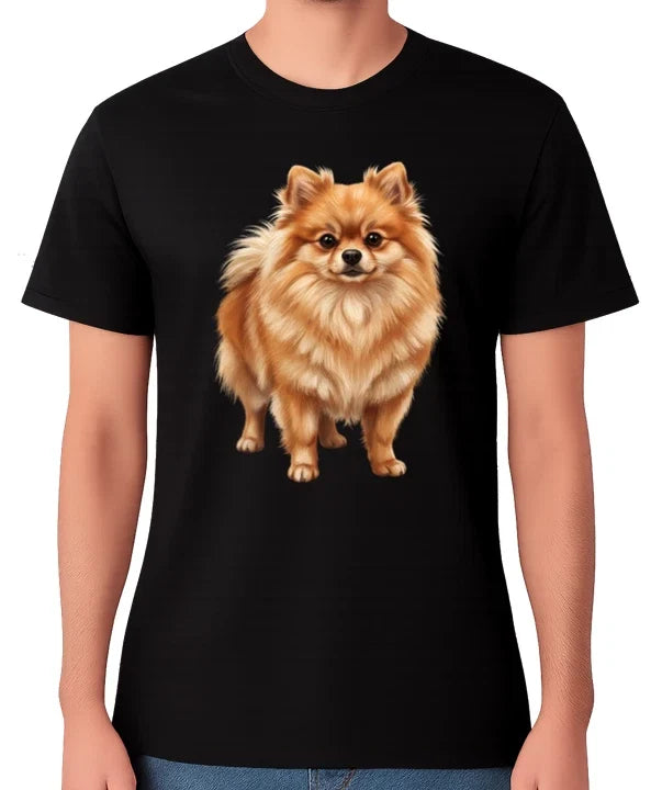 Pomeranian Dog Portrait Fluffy Puppy Lover Gift - Adult & Kids T-Shirts, Sweatshirts & Hoodies apparel design preview 1