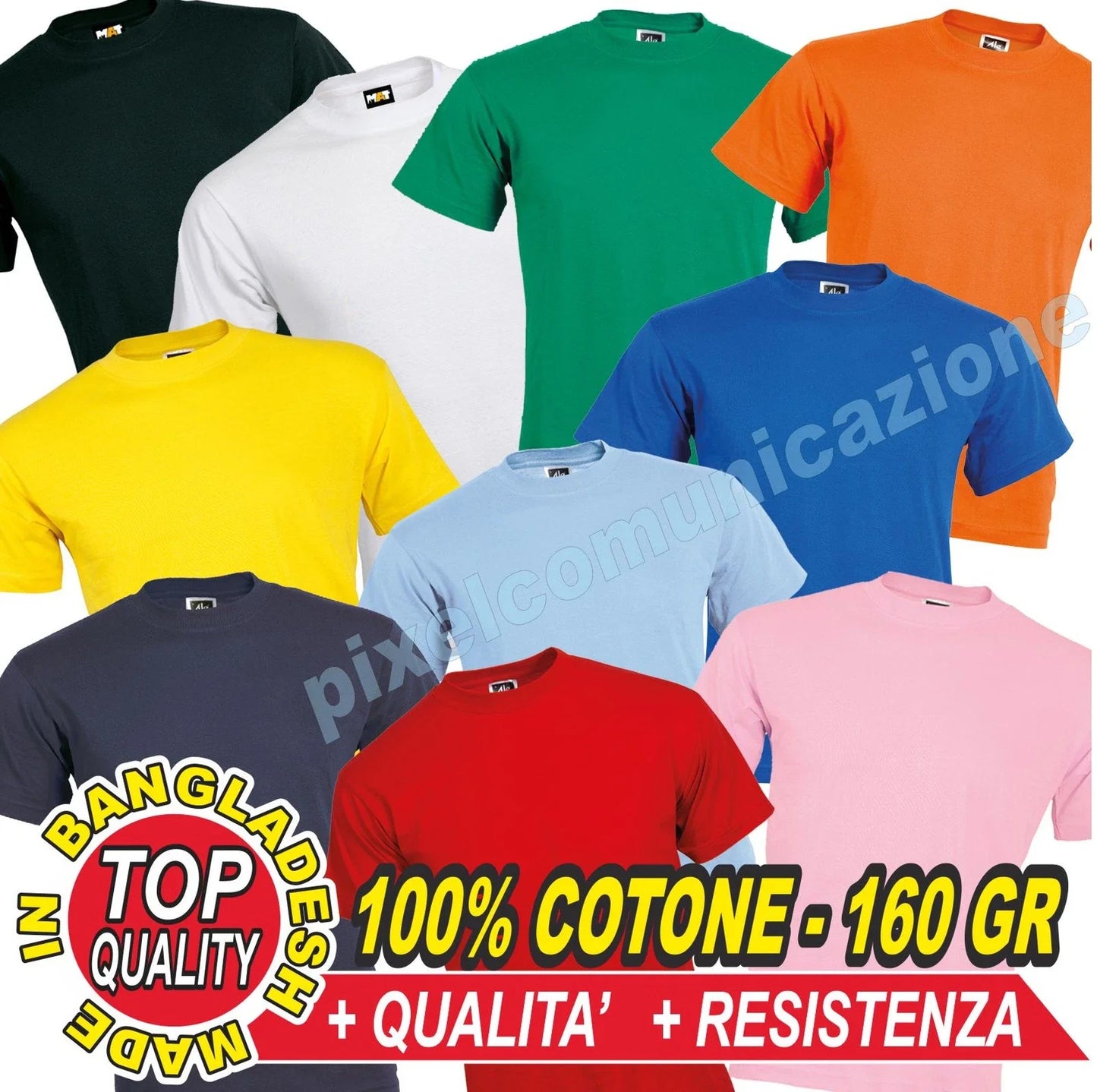 SHORT SLEEVES OUTLET STOCK DEAL 100% COTTON 160GR - Adult & Kids T-Shirts, Sweatshirts & Hoodies apparel design preview 1