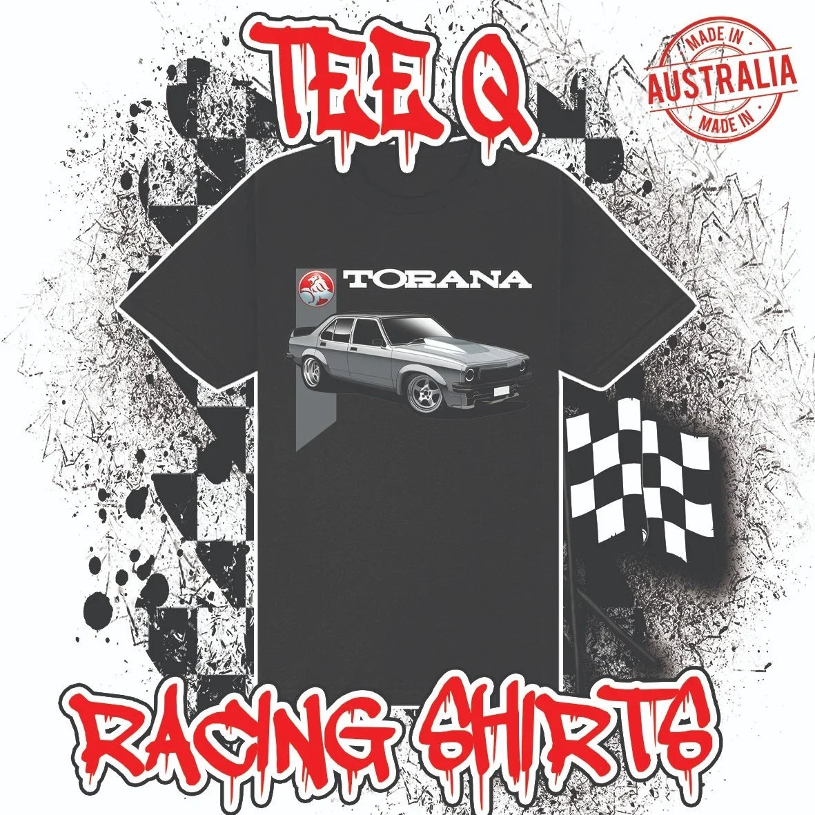 Holden Torana Premium Black Gildan Cotton - Adult & Kids T-Shirts, Sweatshirts & Hoodies apparel design preview 1
