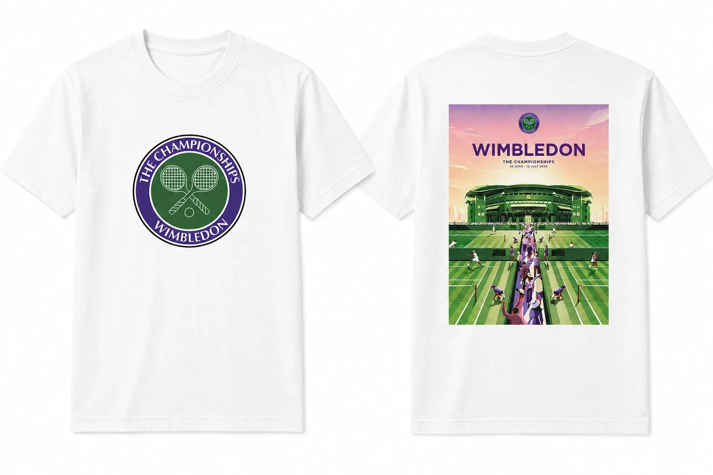 Wimbledon The Championships White TENNIS 2026 Top - Adult & Kids T-Shirts, Sweatshirts & Hoodies apparel design preview 1