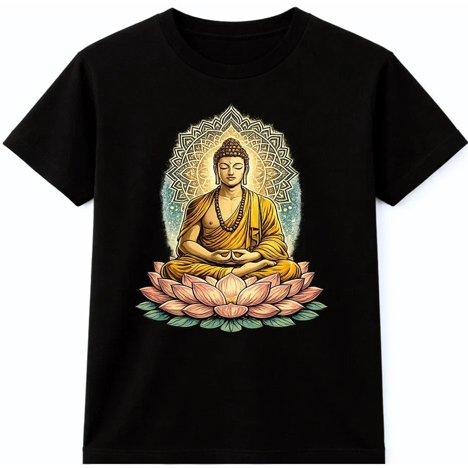 Buddha Meditation Lotus Mandala Spiritual Yoga Zen - Adult & Kids T-Shirts, Sweatshirts & Hoodies apparel design preview 1