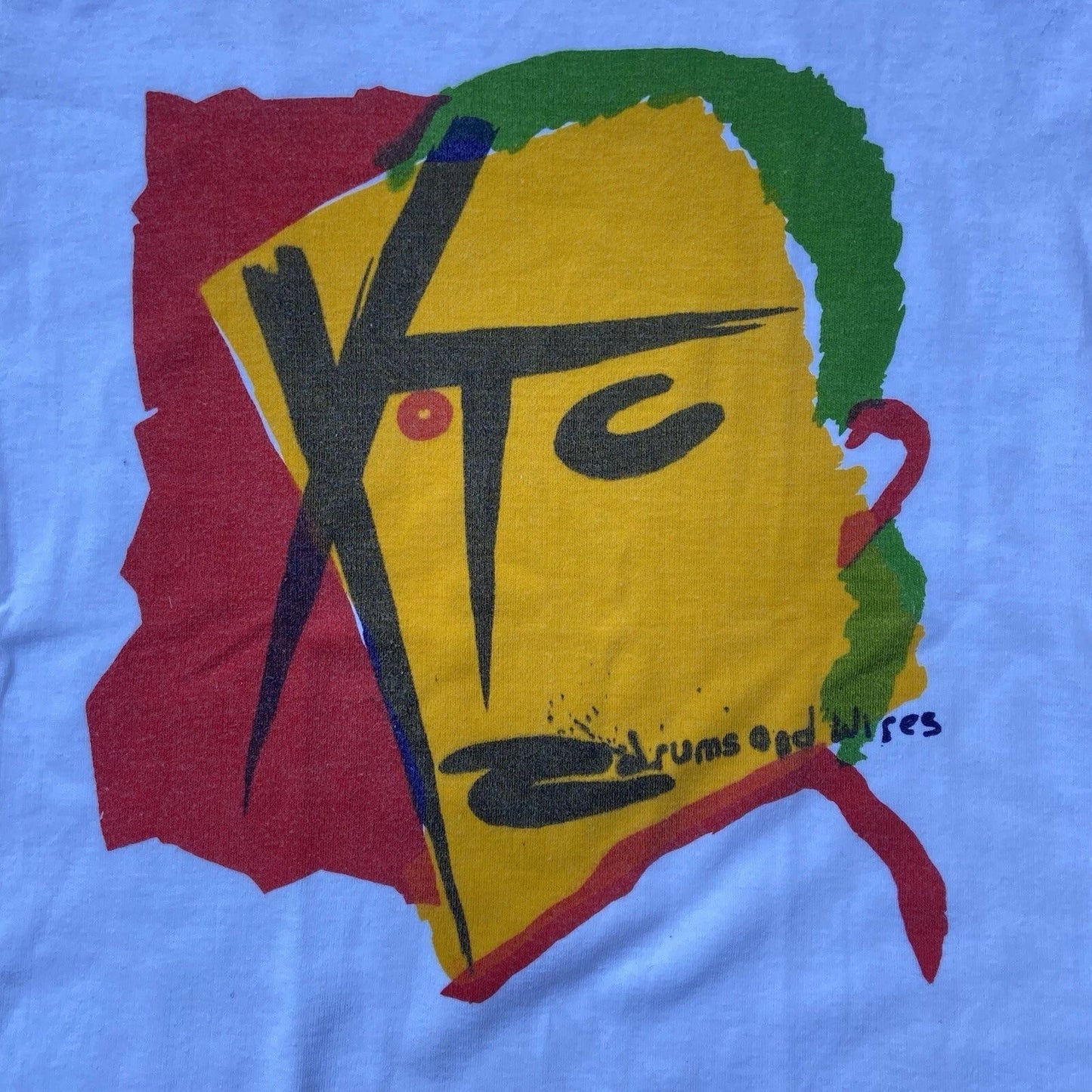 Vintage 70s XTC Drums And Wires Wave Post Unisex - Adult & Kids T-Shirts, Sweatshirts & Hoodies apparel design preview 1