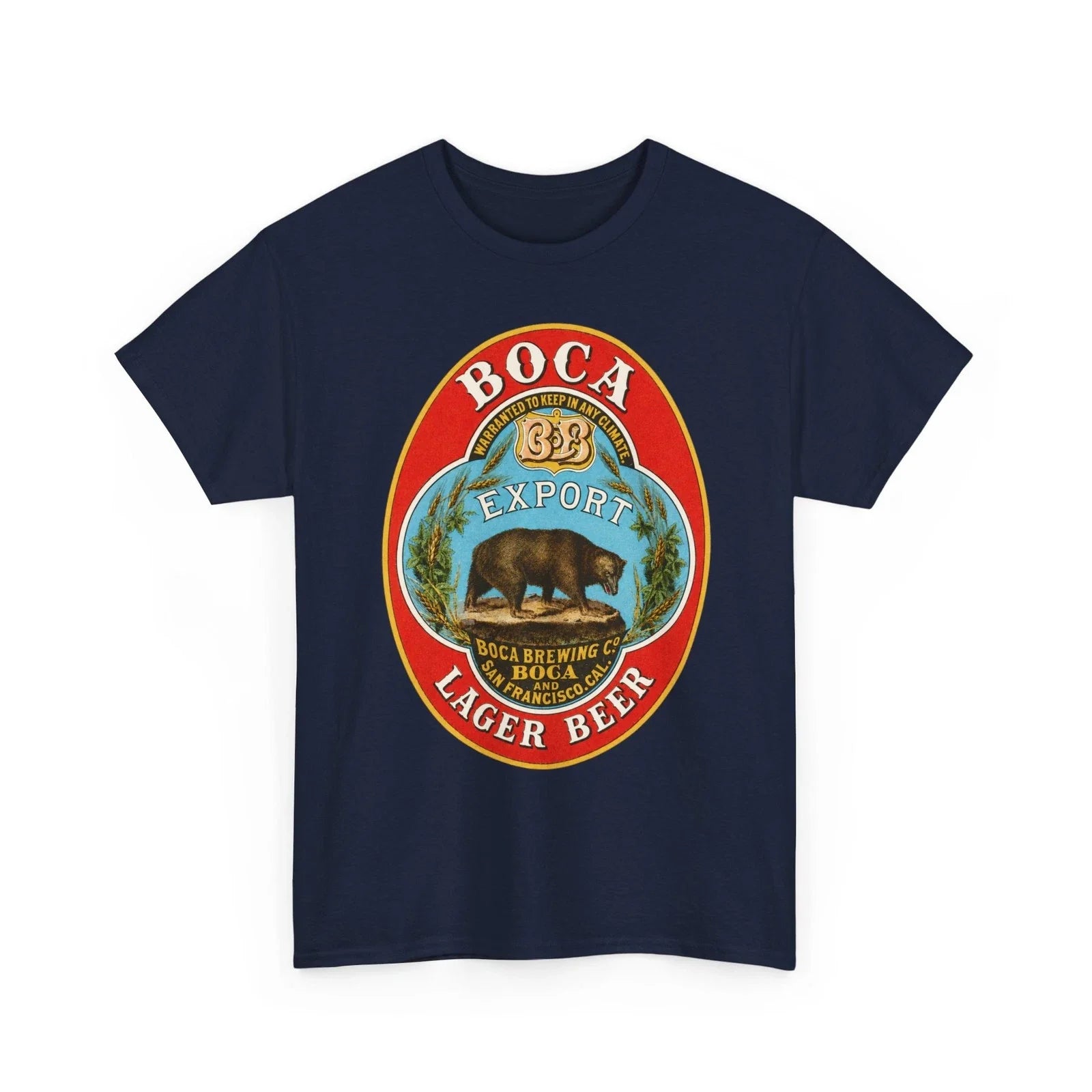 Boca Export San Francisco California Pre-Pro Brewing - Adult & Kids T-Shirts, Sweatshirts & Hoodies apparel design preview 1