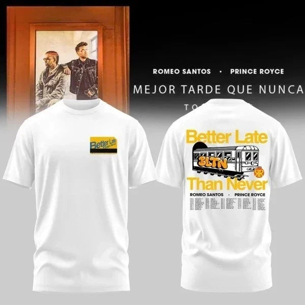 Romeo Prince Mejor Tarde Que Nunca Tour 2026 Edition - Adult & Kids T-Shirts, Sweatshirts & Hoodies apparel design preview 1