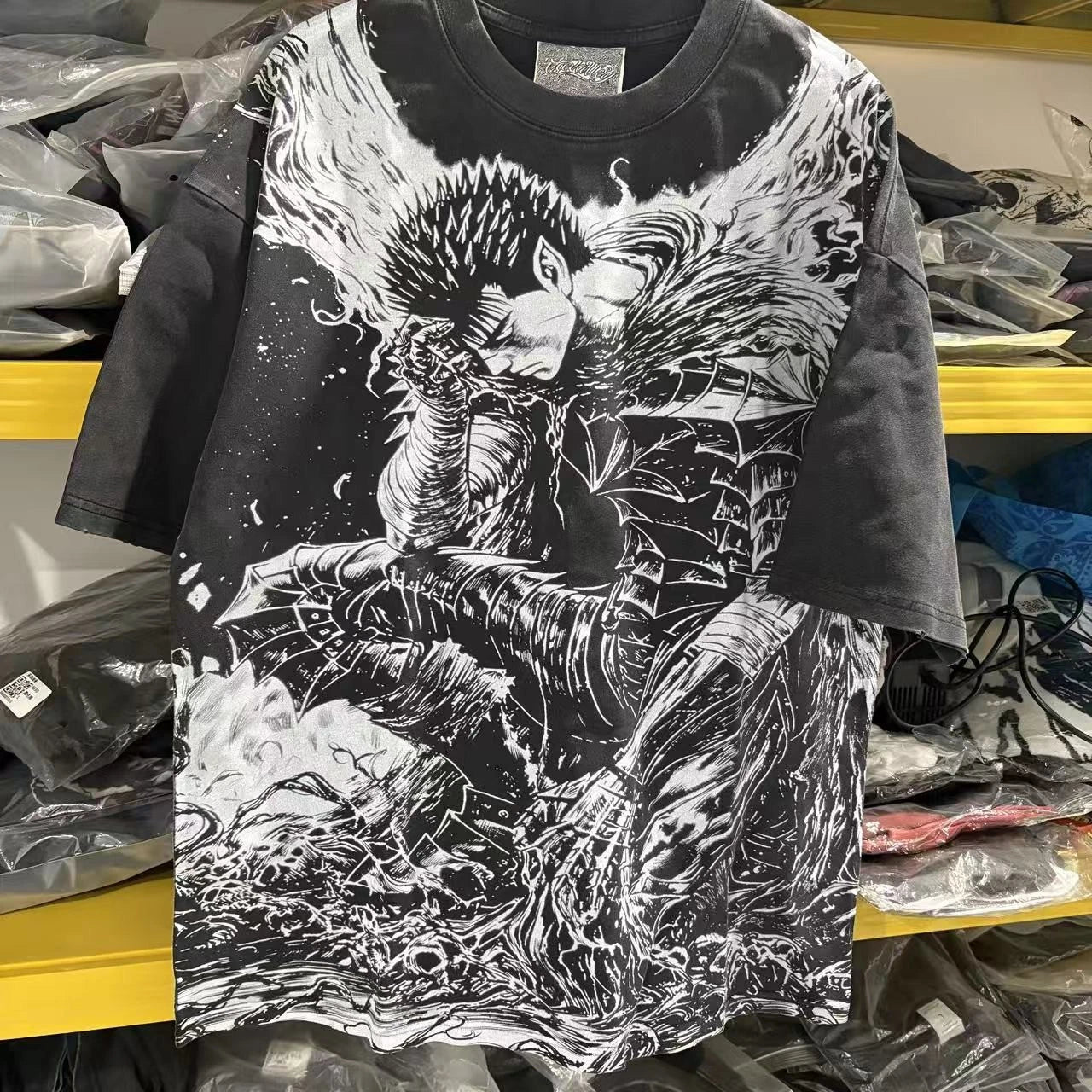 Anime Berserk Armor Guts Double Sided Vintage Wash - Adult & Kids T-Shirts, Sweatshirts & Hoodies apparel design preview 1