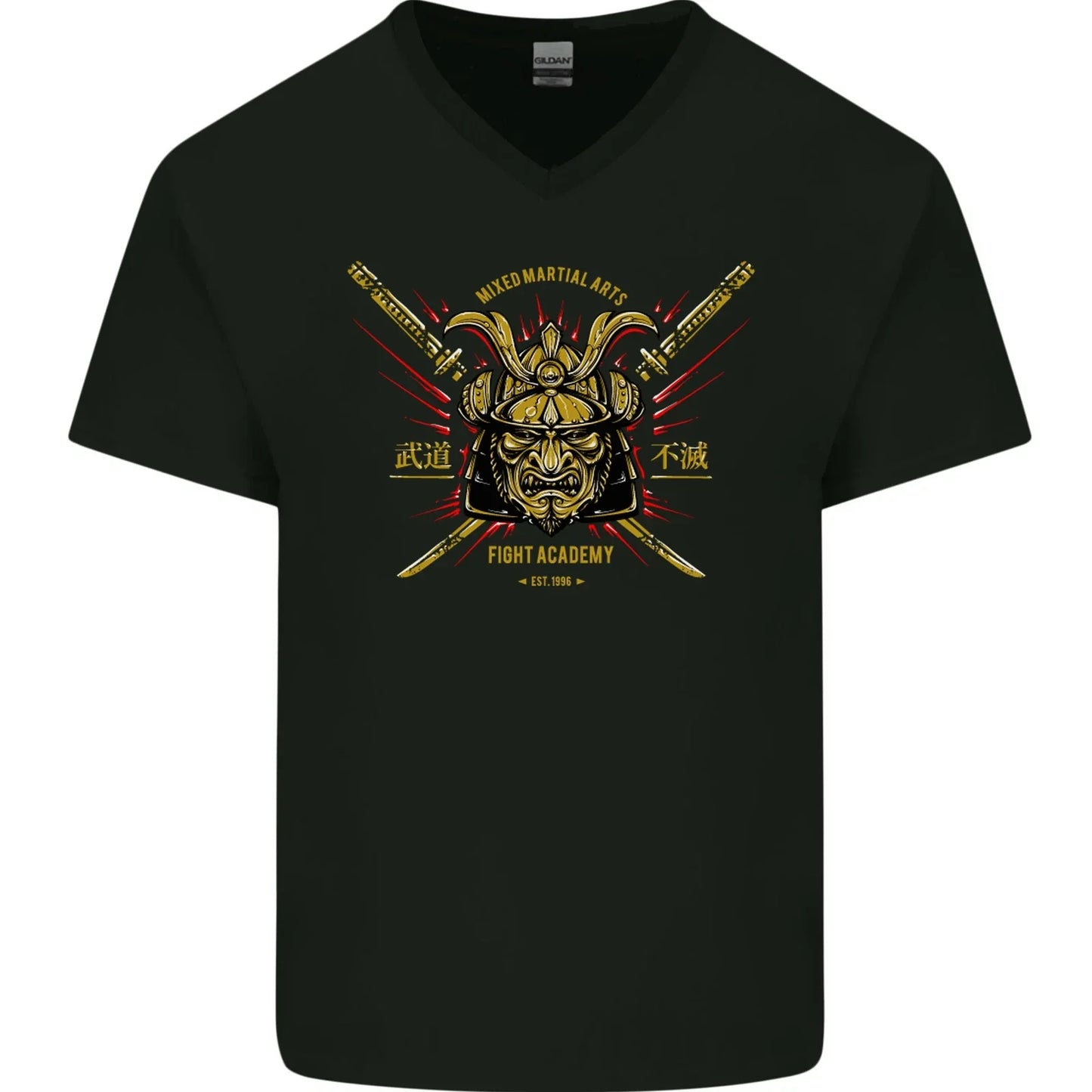 Mixed Martial Arts Fight Academy MMA Mens V-Neck - Adult & Kids T-Shirts, Sweatshirts & Hoodies apparel design preview 1