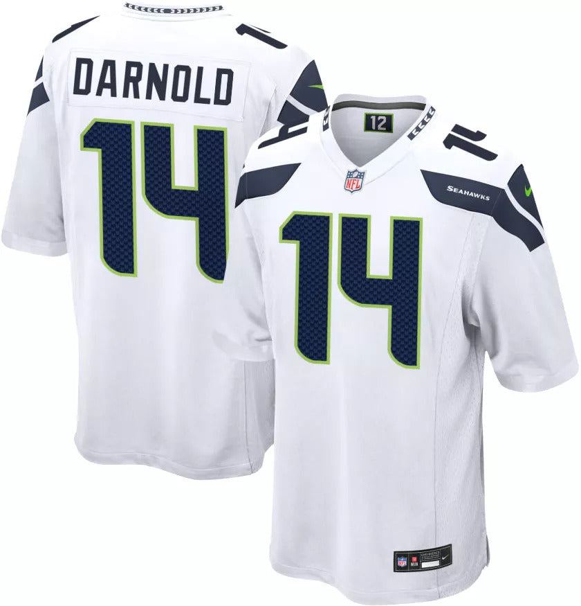 Sam Darnold Seattle Seahawks Jersey - White football jersey product view 1
