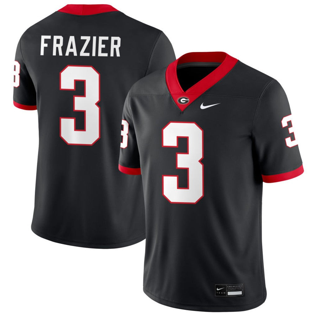 Nate Frazier Georgia Bulldogs Jersey - Black sports jersey product view 1