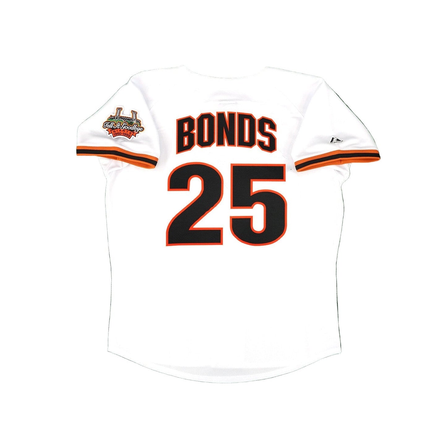 Barry Bonds 1999 San Francisco Giants Cooperstown Home Jersey - White baseball jersey product view 2