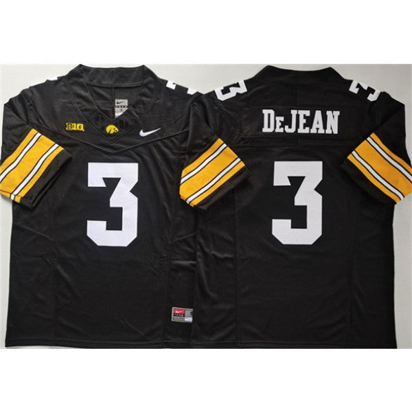 Cooper DeJean Iowa Hawkeyes Alumni Alternate Jersey - Black sports jersey product view 1