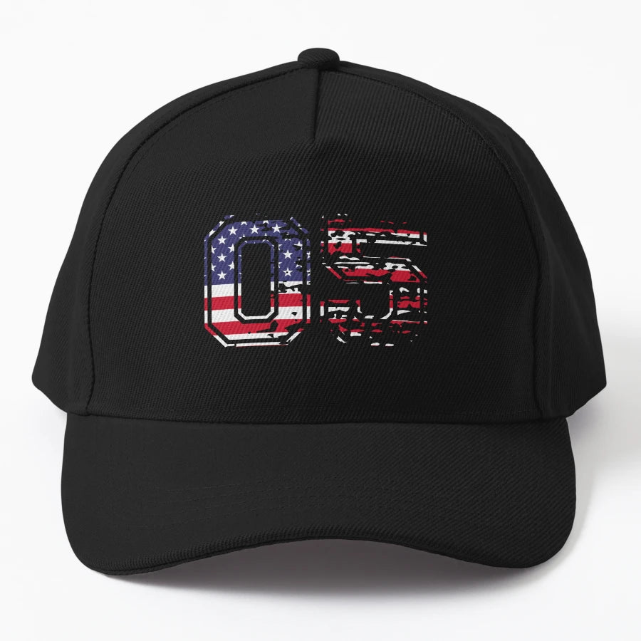 05 American Footballer Number Usa Zero Five New Era Snapback - Snapback, Trucker Hat, Dad Hat, Denim Baseball Cap