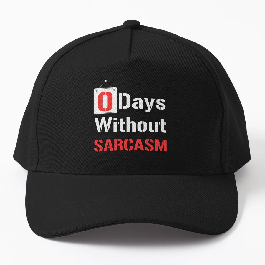 0 Days Without Sarcasm I Love Sarcasm OTTO Dad Hat - Custom - Snapback, Trucker Hat, Dad Hat, Denim Baseball Cap