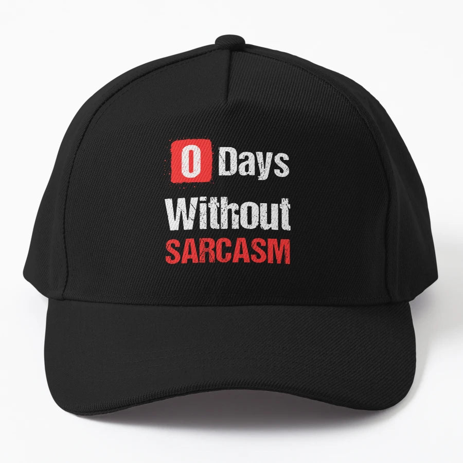 0 Days Without Sarcasm I Love Sarcasm New Era Snapback - Snapback, Trucker Hat, Dad Hat, Denim Baseball Cap