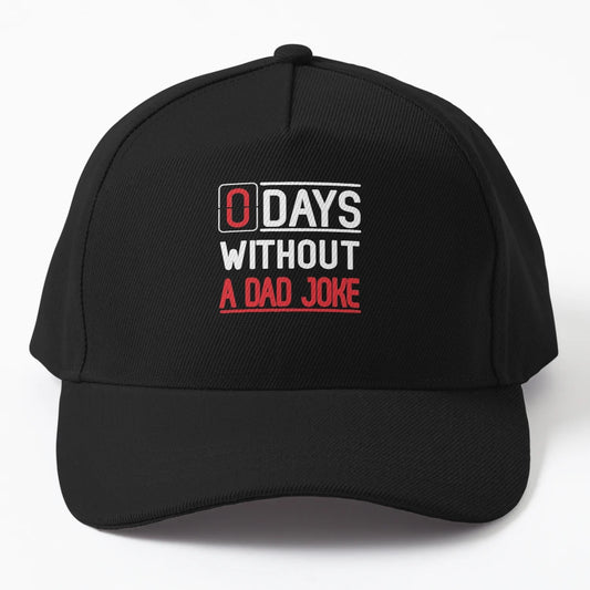 0 Days Without Dad Joke T Shirt OTTO Dad Hat - Vintage Style - Snapback, Trucker Hat, Dad Hat, Denim Baseball Cap